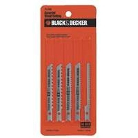 Black & Decker Jig Saw Blade Kit, 5Piece 75-530